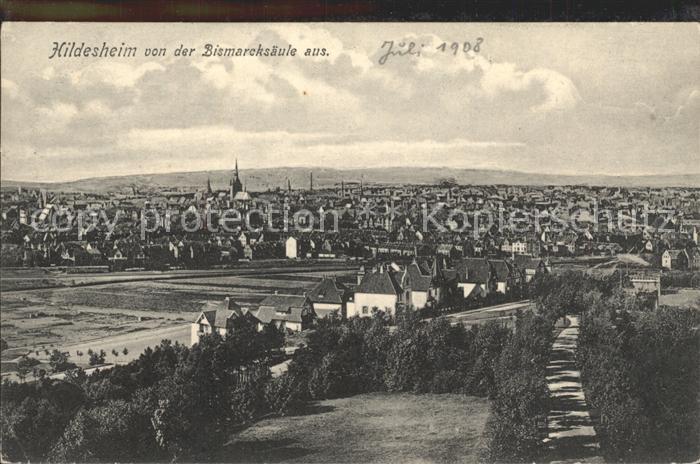 HILDESHEIM CITY Blick von der Bismarcksaeule
