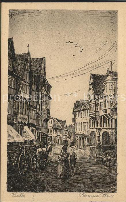Celle Niedersachsen Grosser Plan Kuenstlerkarte