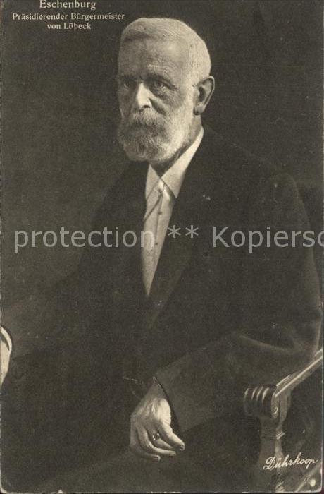 Eschenburg Praesidierender Buergermeister von Luebeck