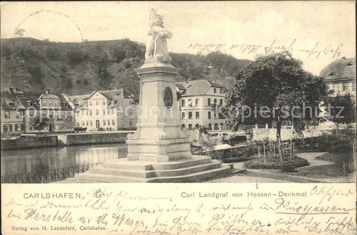 Karlshafen Bad Carl Landgraf von Hessen- Denkmal