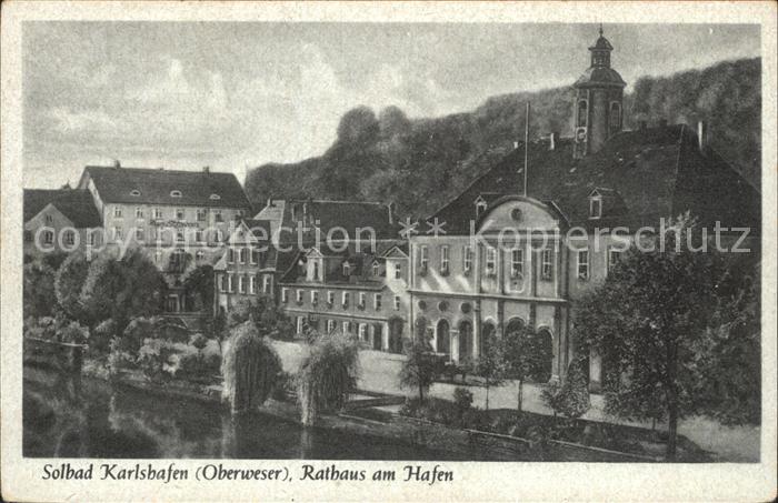 Karlshafen Bad Rathaus Hafen