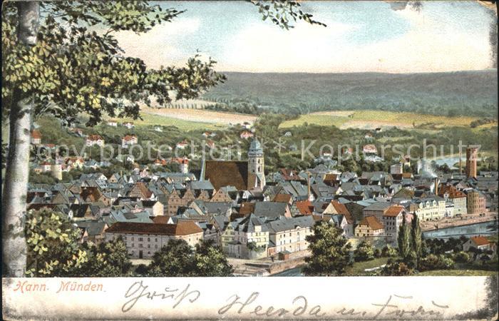 Hann. Muenden Blick ueber die Stadt