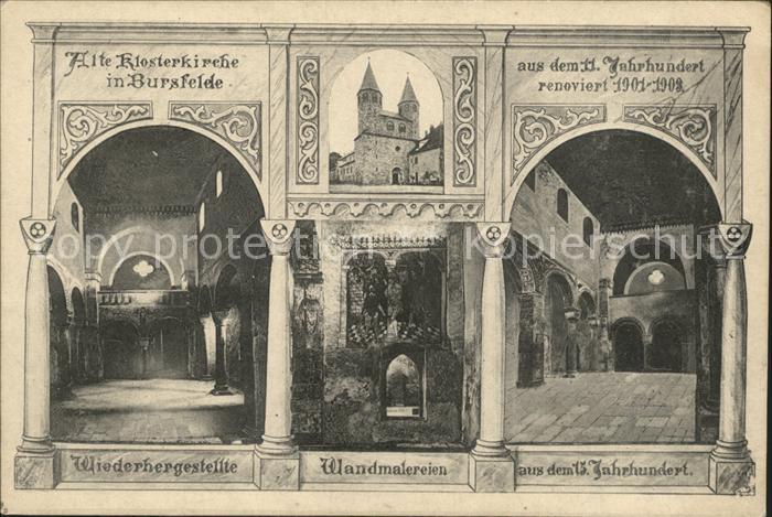 Bursfelde Alte Klosterkirche 11. Jhdt. Wandmalereien