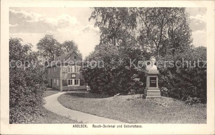 Arolsen Bad Rauch Denkmal und Geburtshaus
