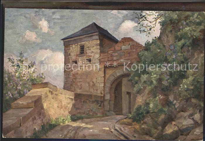 Waldeck Edersee Schloss Waldeck Kuenstlerkarte