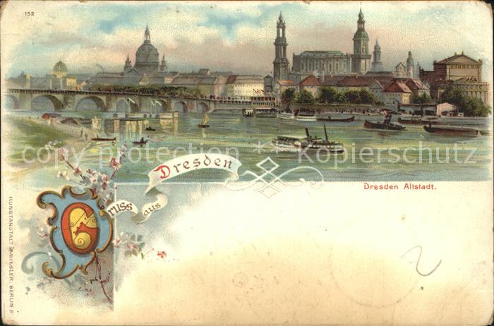 DRESDEN Elbe Altstadt