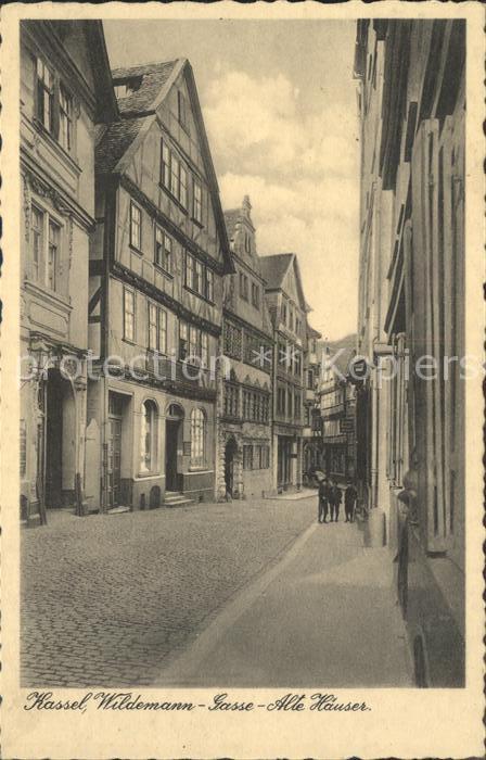 KAssEL  CITY Wiedemann Gasse Alte Haeuser