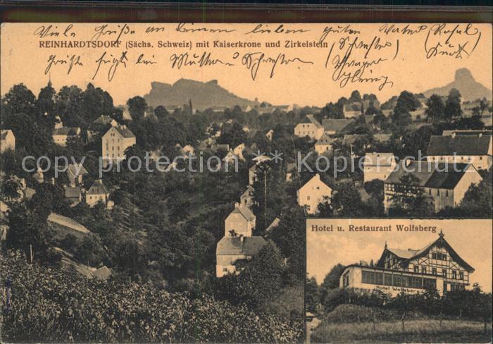 Reinhardtsdorf-Schoena Kaiserkrone und Zirkelstein Hotel Wolfsberg