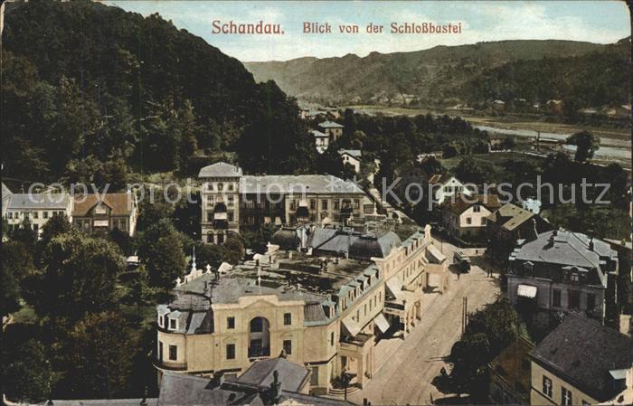 Bad Schandau Blick von der Schlossbastei