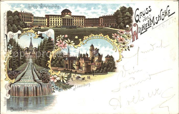 Wilhelmshoehe Kassel Loewenburg Casscaden