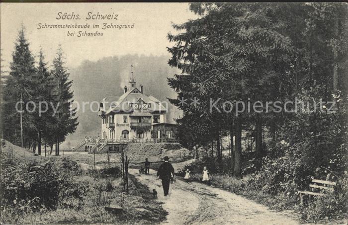 Bad Schandau Schrammsteinbude im Zahnsgrund