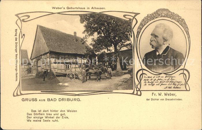 Bad Driburg Weber`s Geburtshaus in Alhausen