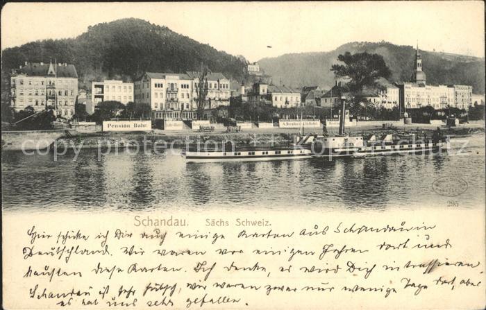 Schandau Bad Pension Bahr Schiff