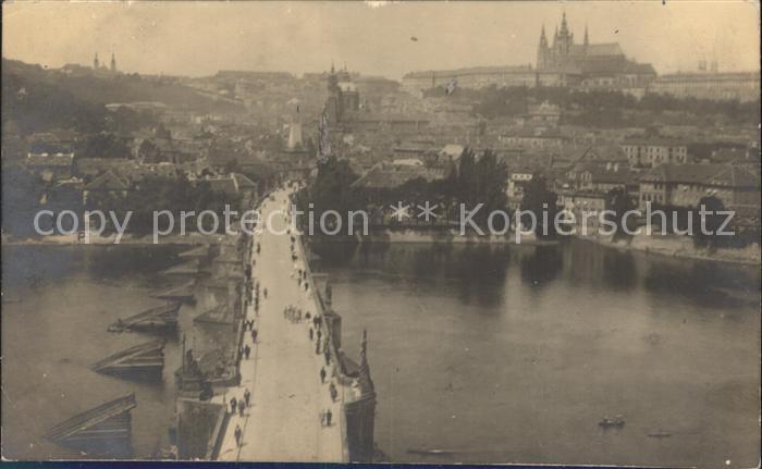 Prag  Prahy Prague Stadtansicht Bruecke