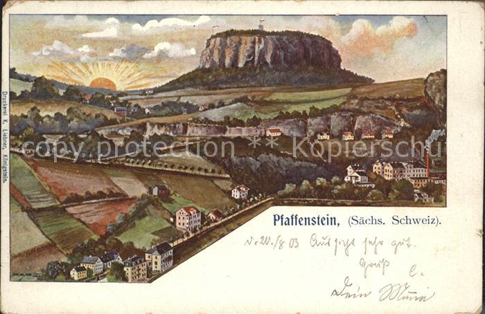 Pfaffenstein Koenigstein Saechsische Schweiz