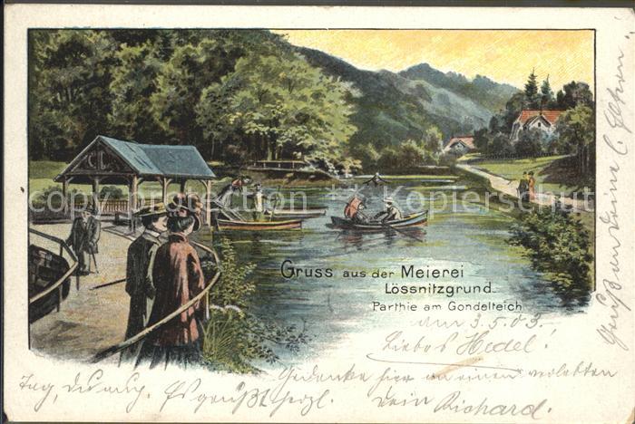 Loessnitz Dresden Meierei Loessnitzgrund Gondelteich