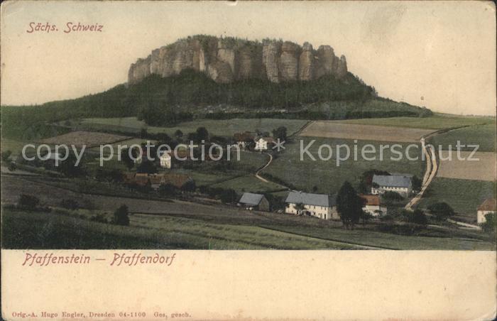 Pfaffenstein Koenigstein Saechsische Schweiz Pfaffendorf