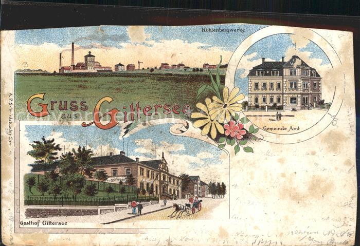 Gittersee Kohlenbergwerke Gemeinde Amt Gasthof Gittersee