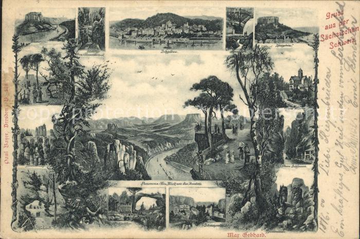 Bad Schandau Kuhstall Lilienstein Koenigstein