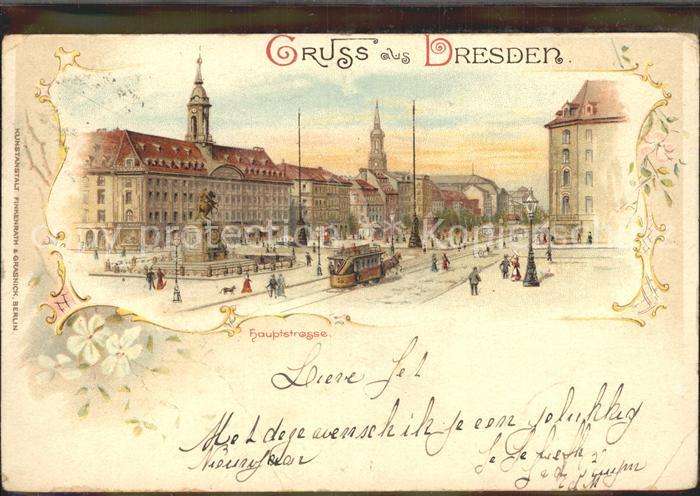 DRESDEN Elbe Hauptstrasse