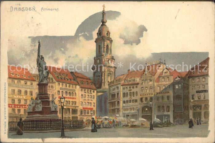 DRESDEN Elbe Altmarkt