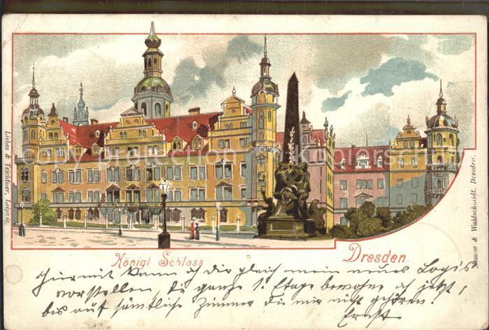 DRESDEN Elbe Koenigliche Schloss