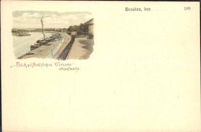 DRESDEN Elbe Elbaufwaerts