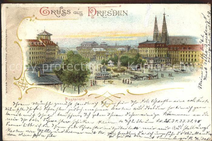 DRESDEN Elbe Postplatz