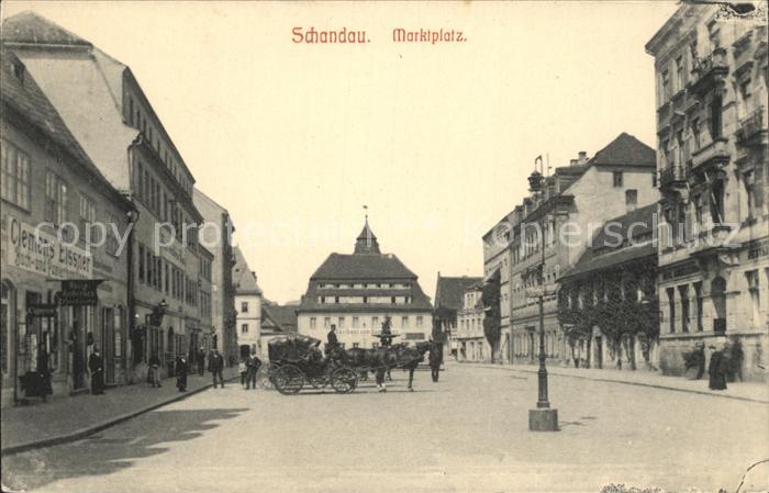 Bad Schandau Marktplatz Pferdekutsche