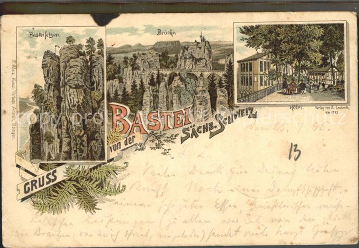 Bad Schandau Basteifelsen Bruecke Hotel