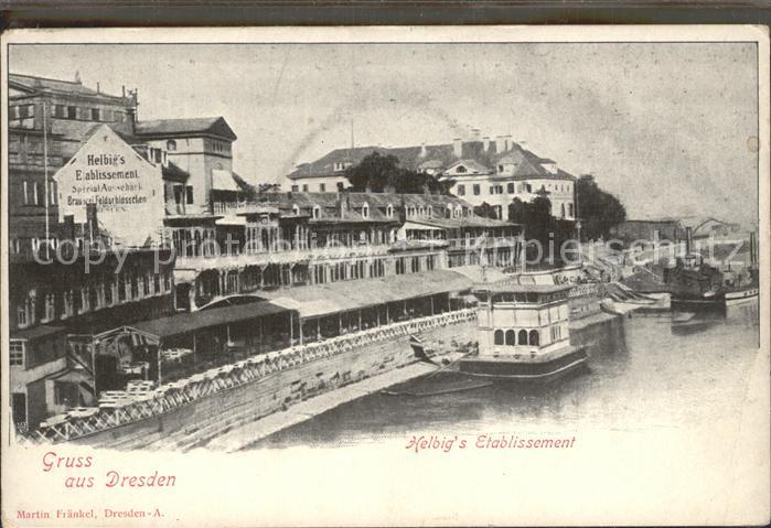 DRESDEN Elbe Helbig Etablissement