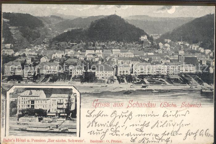Bad Schandau Bahrs Hotel Pension Zur saechsische Schweiz