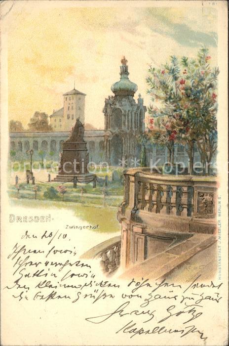 DRESDEN Elbe Zwingerhof