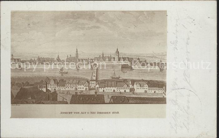 DRESDEN Elbe Alt Neustadt