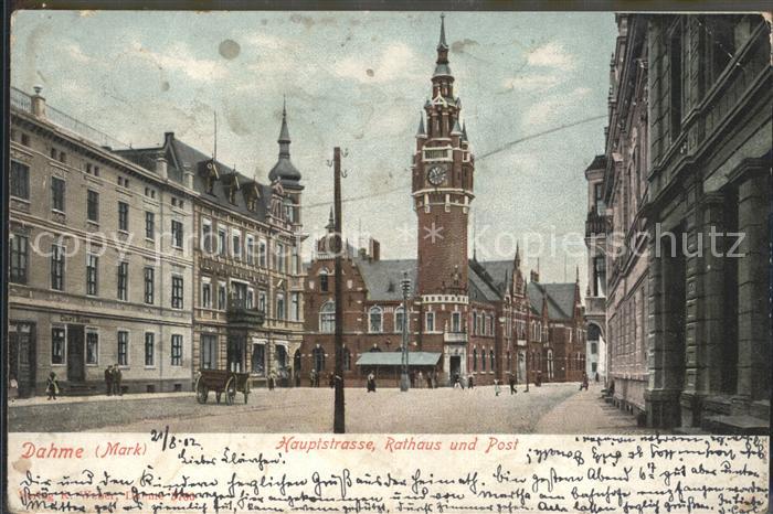 Dahme Mark Hauptstrasse Rathaus Post