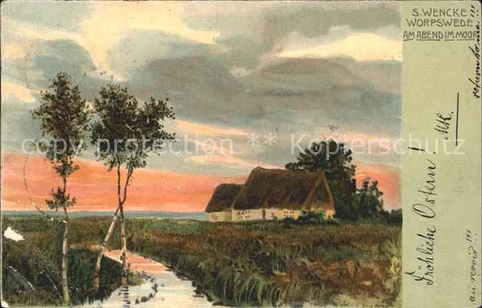 Worpswede Am Abend im Moor