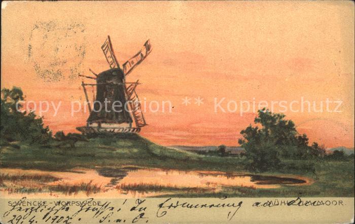 Worpswede Muehle im Moor