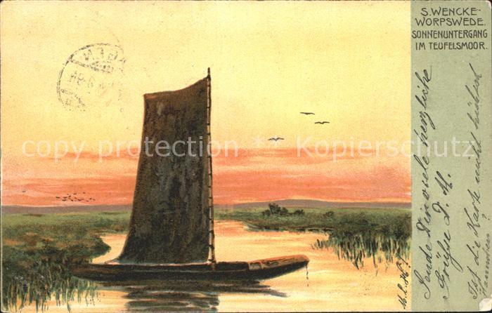 Worpswede Sonnenuntergang im Teufelsmoor