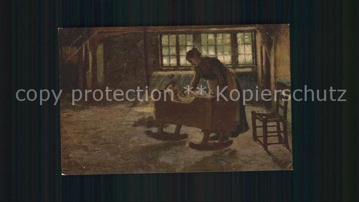 Worpswede Mutter mit Kind Kuenstlerkarte