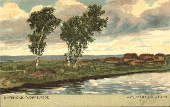 Worpswede Moorgraben Kuenstlerkarte