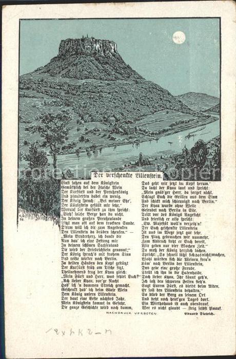 Koenigstein Saechsische Schweiz Lilienstein