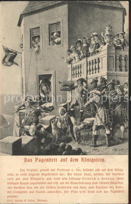 Koenigstein Saechsische Schweiz Das Pagenbett