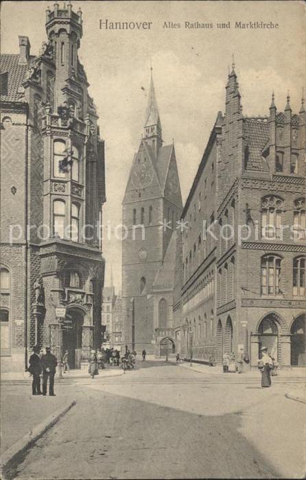 HANNOVER  CITY Altes Rathaus und Marktkirche