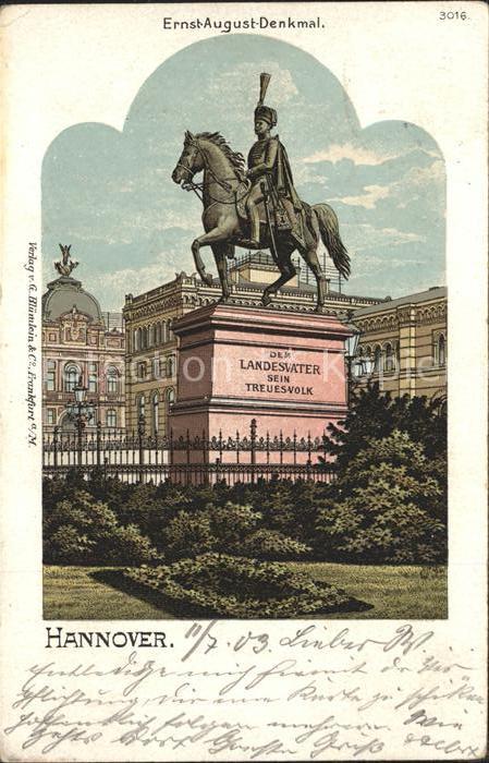 HANNOVER  CITY Ernst August Denkmal