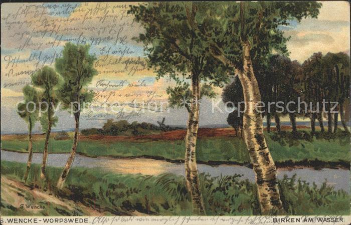 Worpswede Birken am Wasser