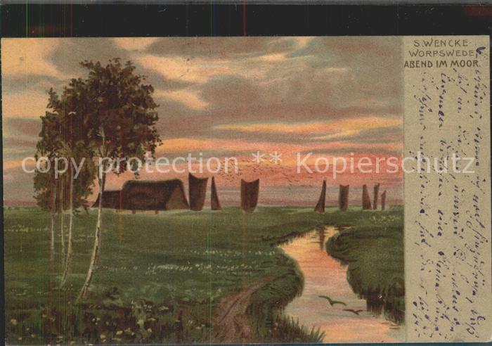 Worpswede Abend im Moor