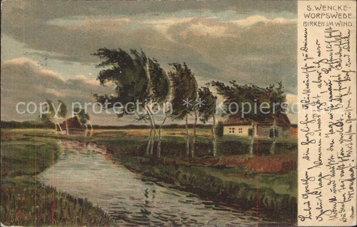 Worpswede Birken im Wind