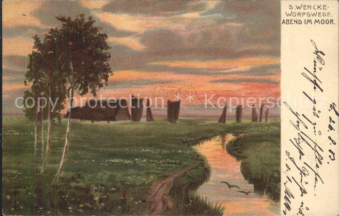 Worpswede Abend im Moor