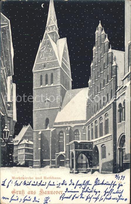 HANNOVER  CITY Marktkirche Rathaus