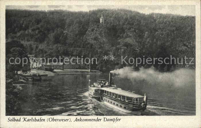 Dampfer Seitenrad Bad Karlshafen